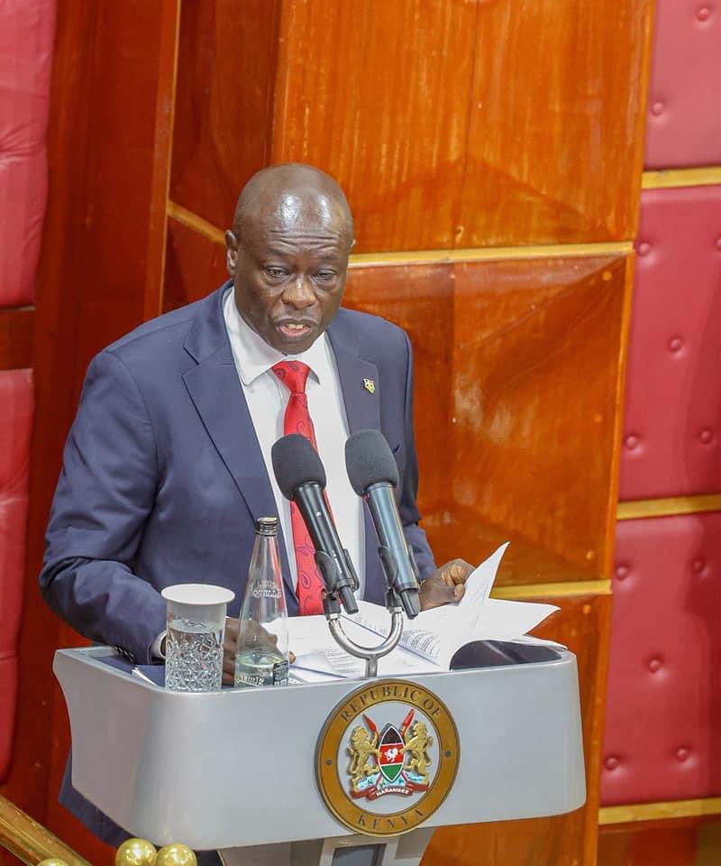 Deputy President Rigathi Gachagua in the National Assembly