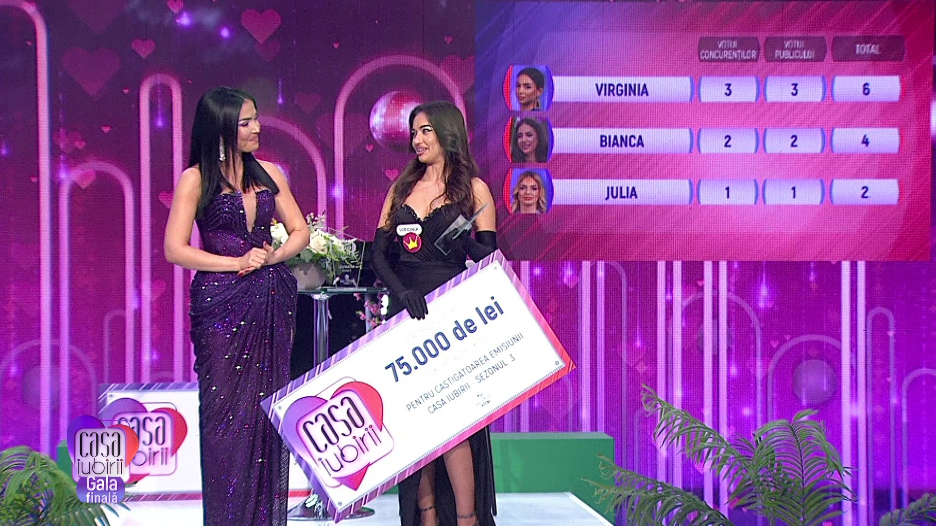 Virginia și Patrick au câștigat „Casa Iubirii”, sezonul trei. Au plecat acasă cu trofeul și premiul de 75.000 de lei fiecare
