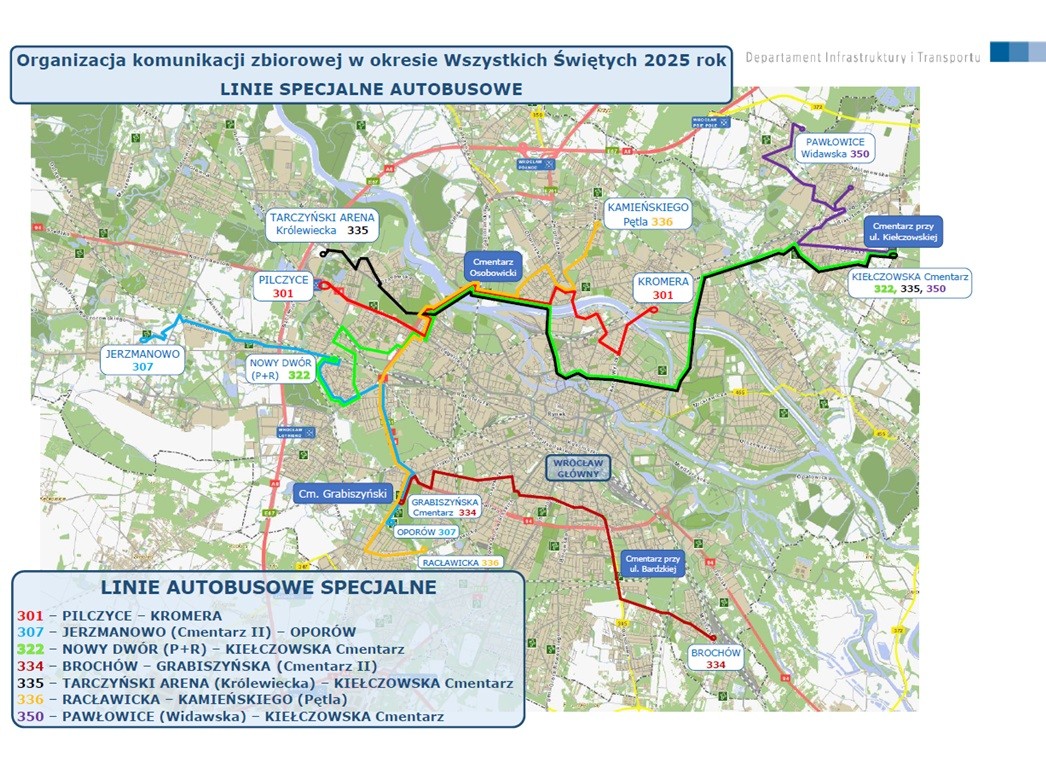 Tak dojedziesz dodatkowymi autobusami na cmentarze