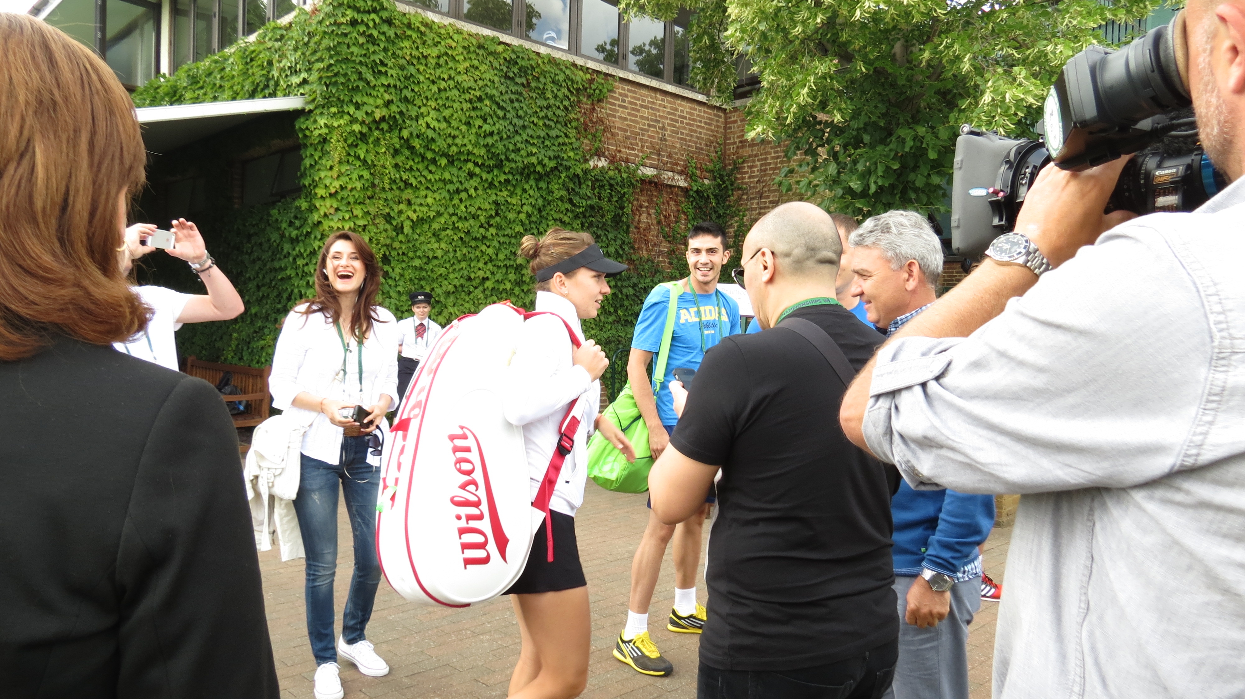 GALERIE FOTO/ Simona Halep s-a antrenat sub privirile lui Țiriac