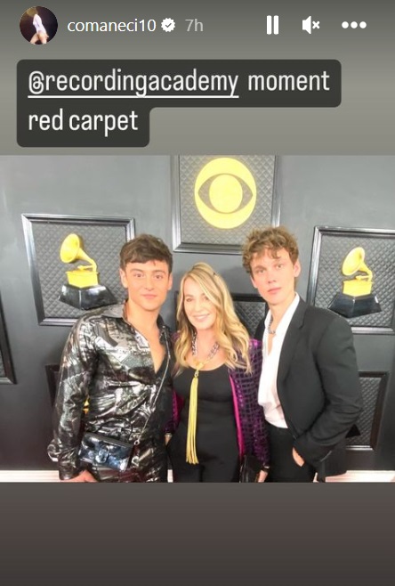 Cum a apărut Nadia Comăneci la Premiile Grammy 2023. Românca s-a pozat pe covorul roșu cu un actor din serialul „Wednesday”