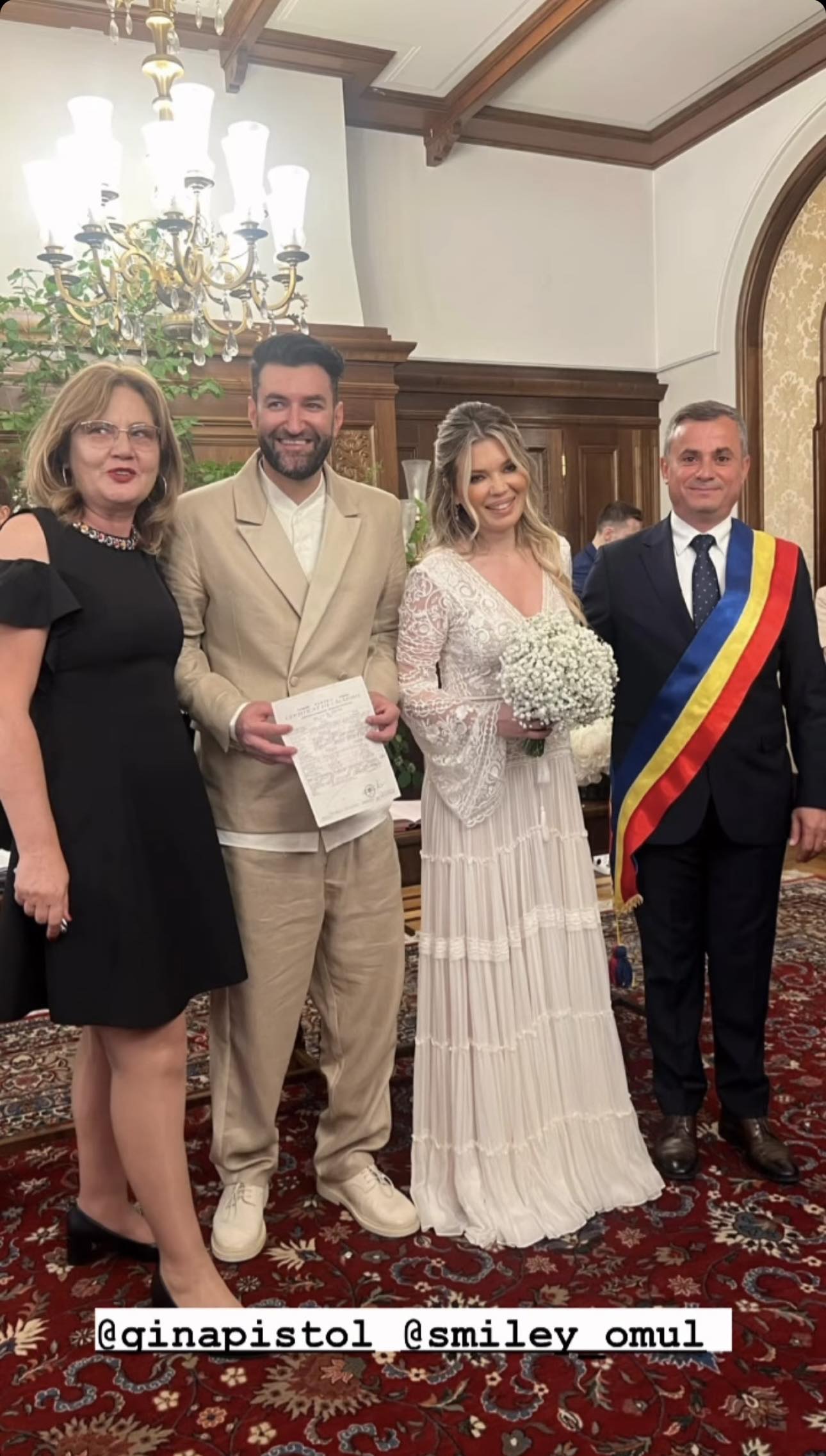 Smiley și Gina Pistol s-au căsătorit. Totul despre nunta lor. Cum arată locația în care vor petrece alături de cei 300 de invitați