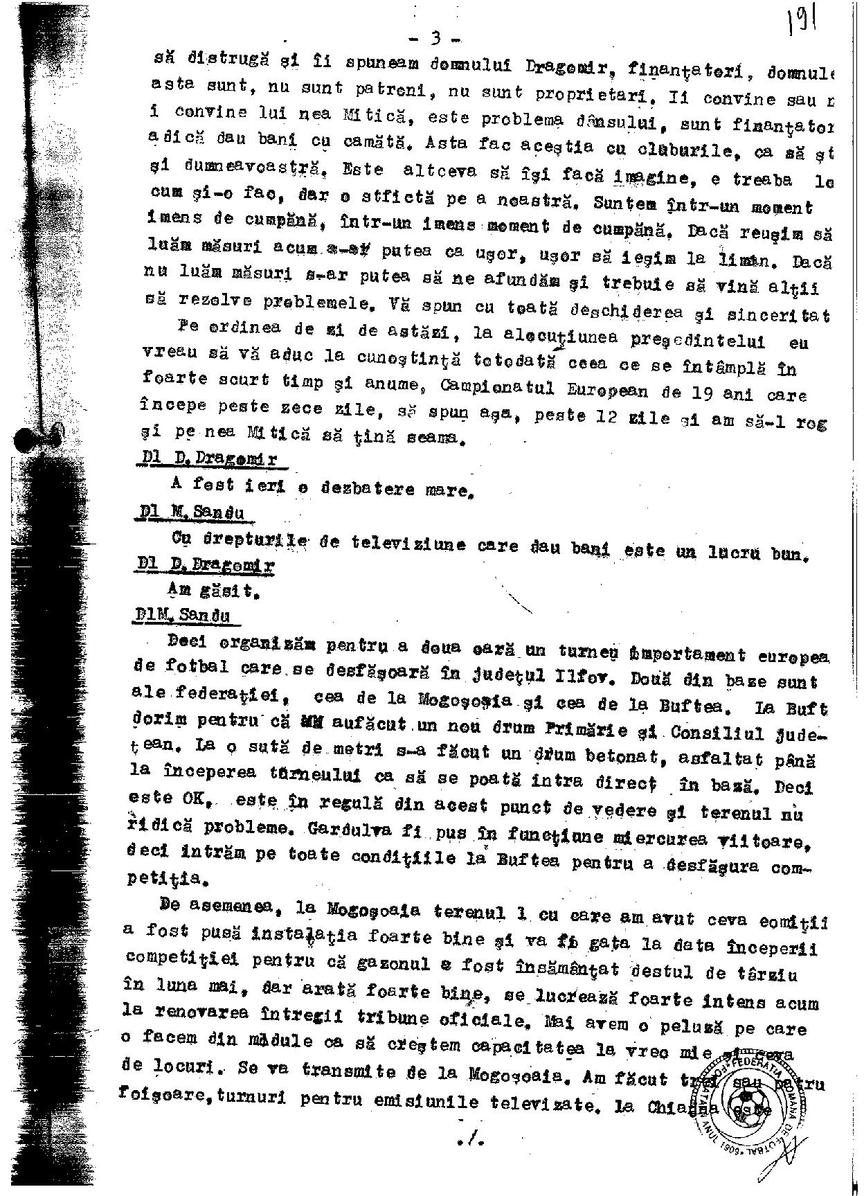 Stenogramă-bombă! Mircea Sandu l-a acuzat într-un CEx din 2011 pe un fost șef al arbitrilor că joacă la pariuri. Reacția celui vizat / EXCLUSIV