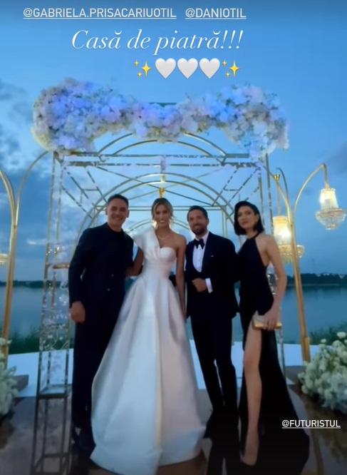 Cum au apărut Răzvan Simion și Daliana Răducan la nunta lui Dani Oțil. Iubita prezentatorului a oferit o lecție de eleganță