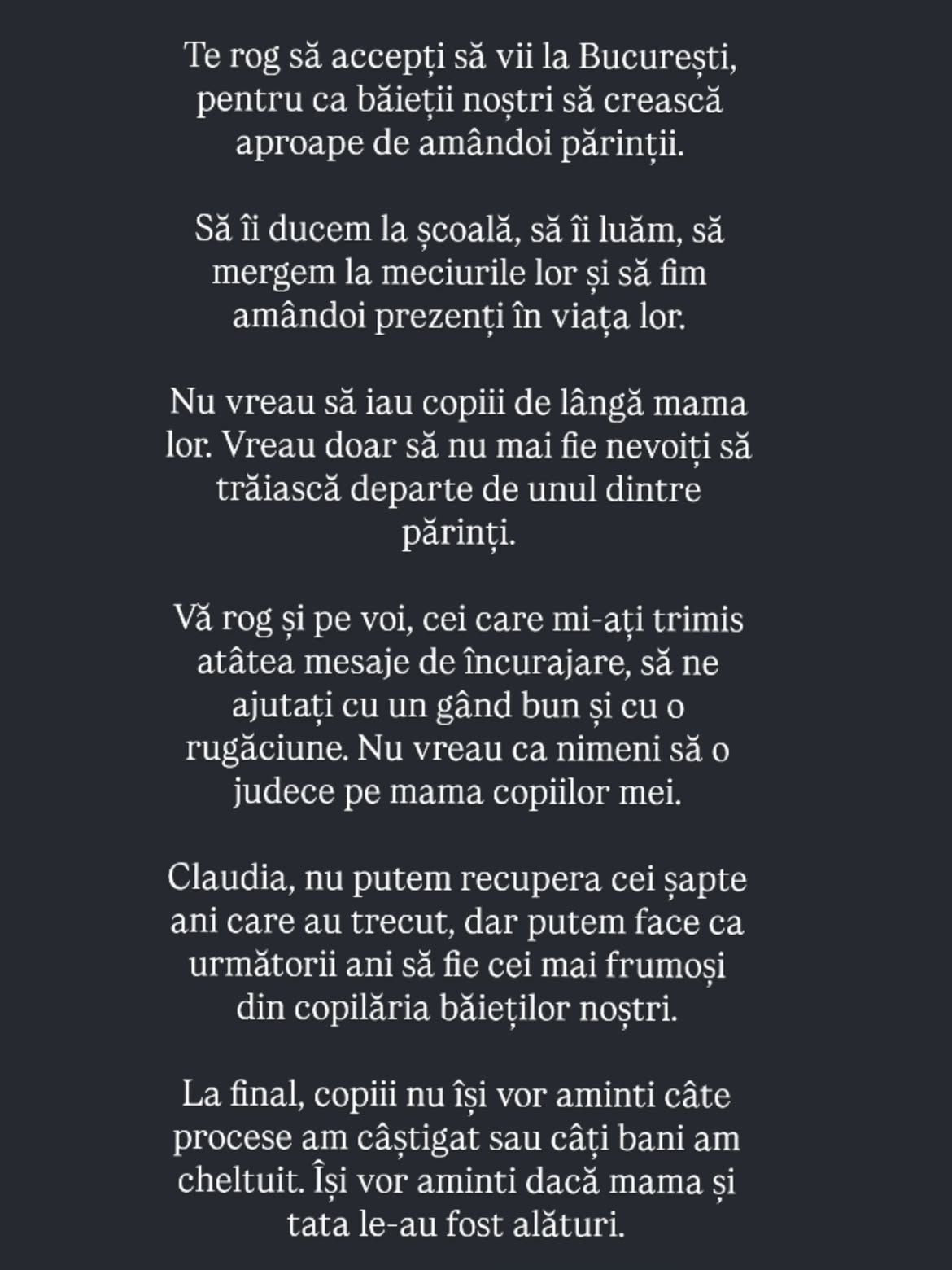 Gabi Bădălău, ofertă pentru Claudia Pătrășcanu pentru încheierea scandalului