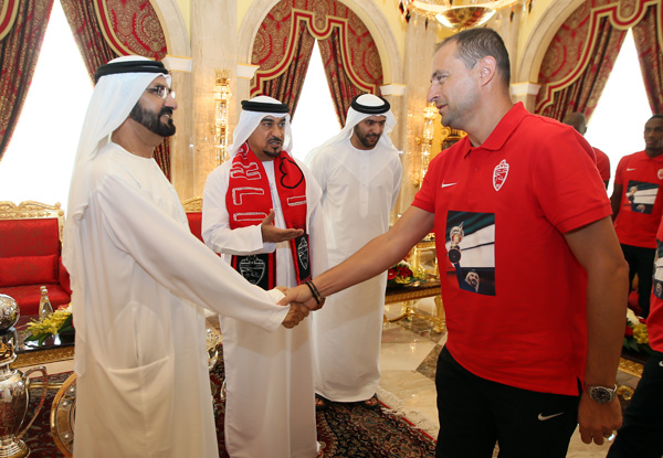 FOTO/VIDEO Cosmin Olăroiu, primit ca un șef de stat de Prințul Dubaiului