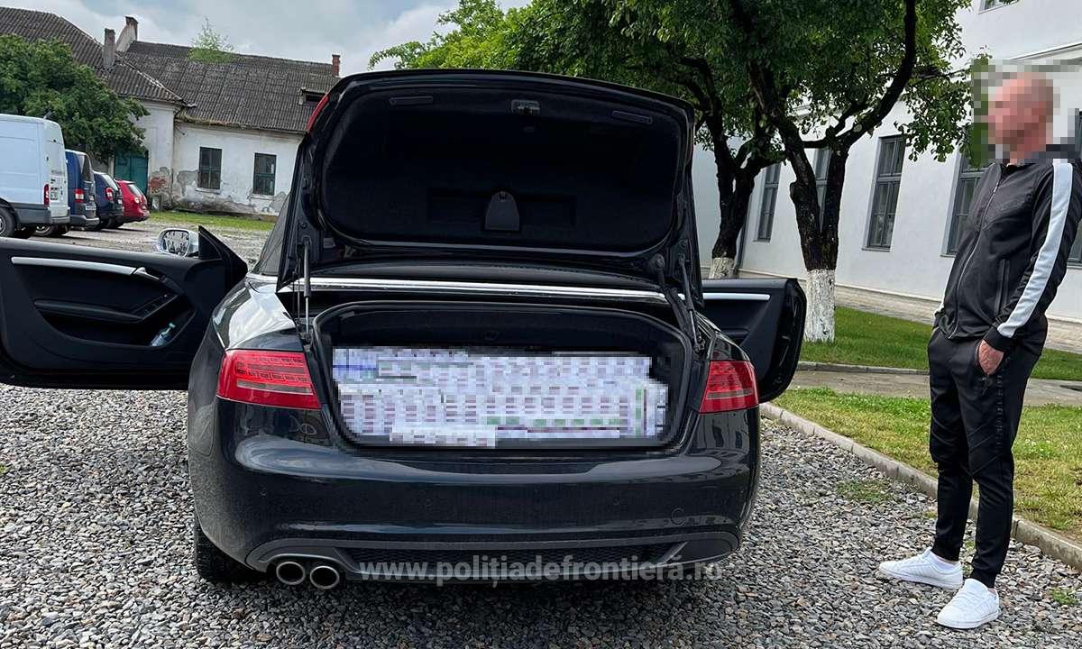 Șoferul care le-a spus polițiștilor că portbagajul e stricat și nu se deschide a rămas fără Audi, pe o șosea din Maramureș