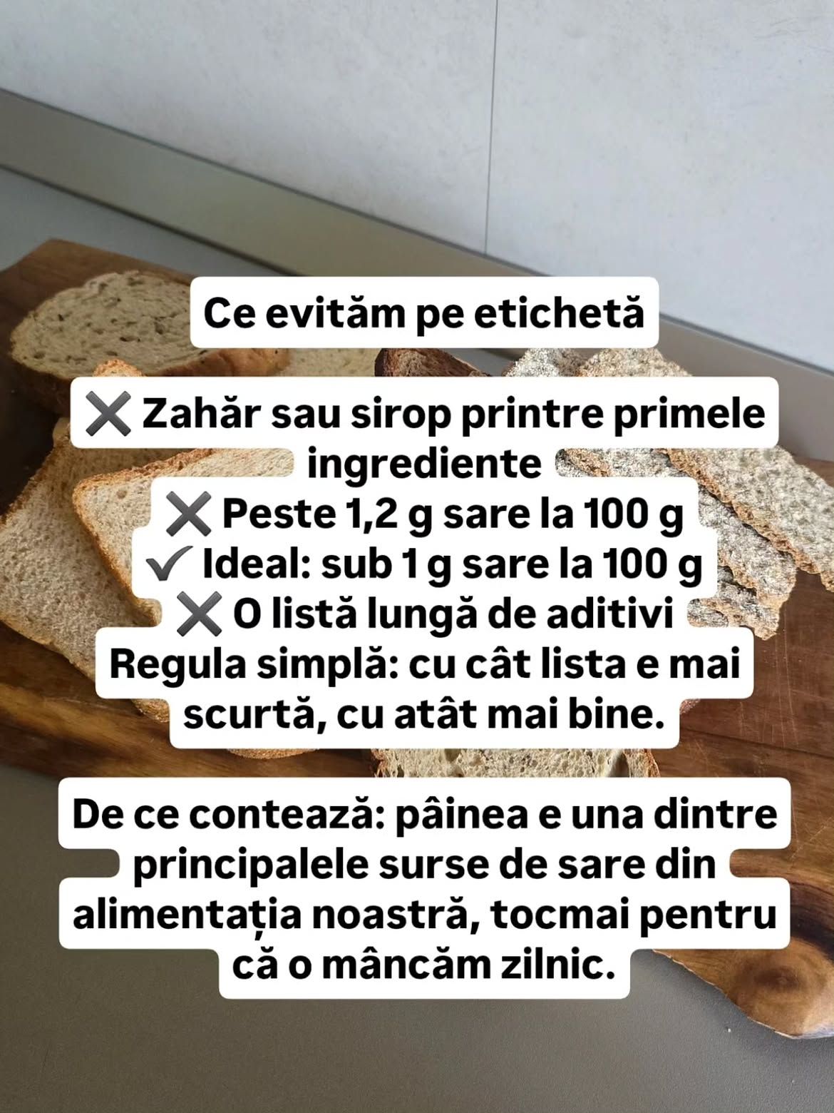 Carmen Brumă îți spune cum să alegi pâinea potrivită din supermarket