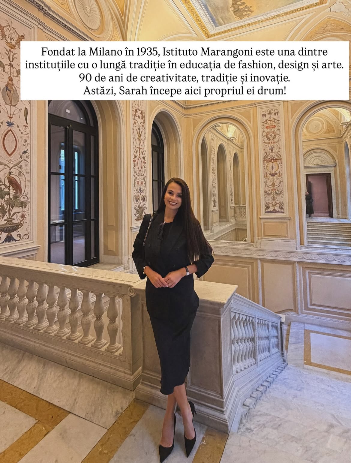 Anca Serea, alături de fiica ei la Instituto Marangoni Milano