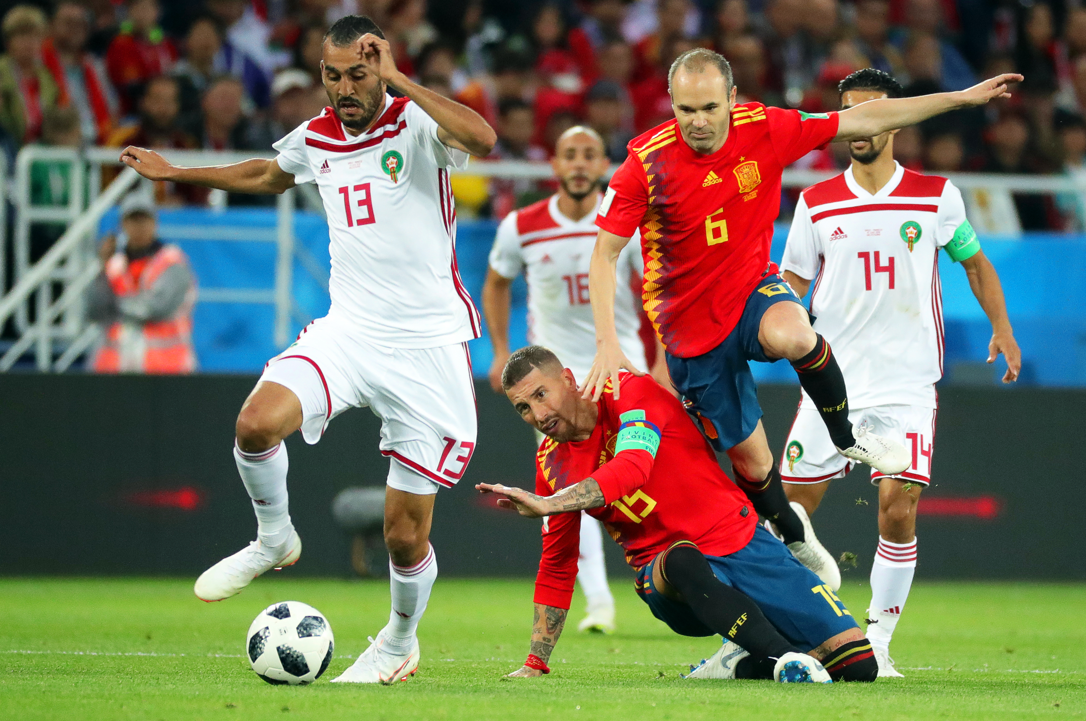 Spania - Maroc 2-2, în Grupa B a Campionatului Mondial de Fotbal din Rusia 2018. Ibericii, calificare cu emoții / FOTO&VIDEO
