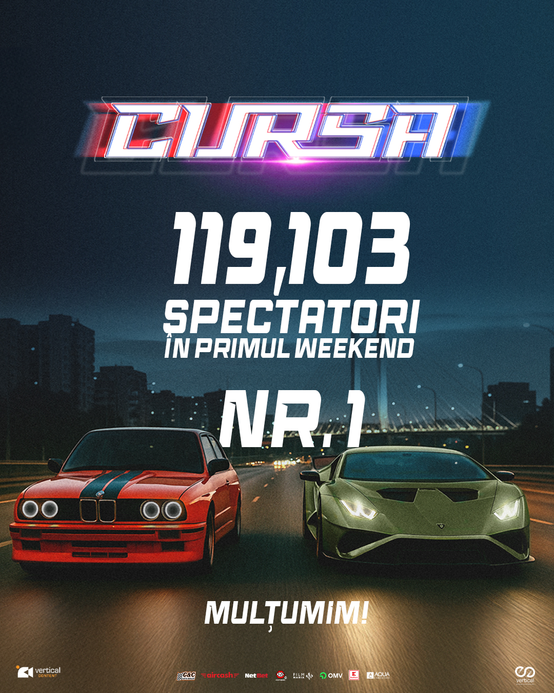 Câți bani a făcut filmul „Cursa” în doar trei zile. Este lansarea românească a anului 2025 la cinema