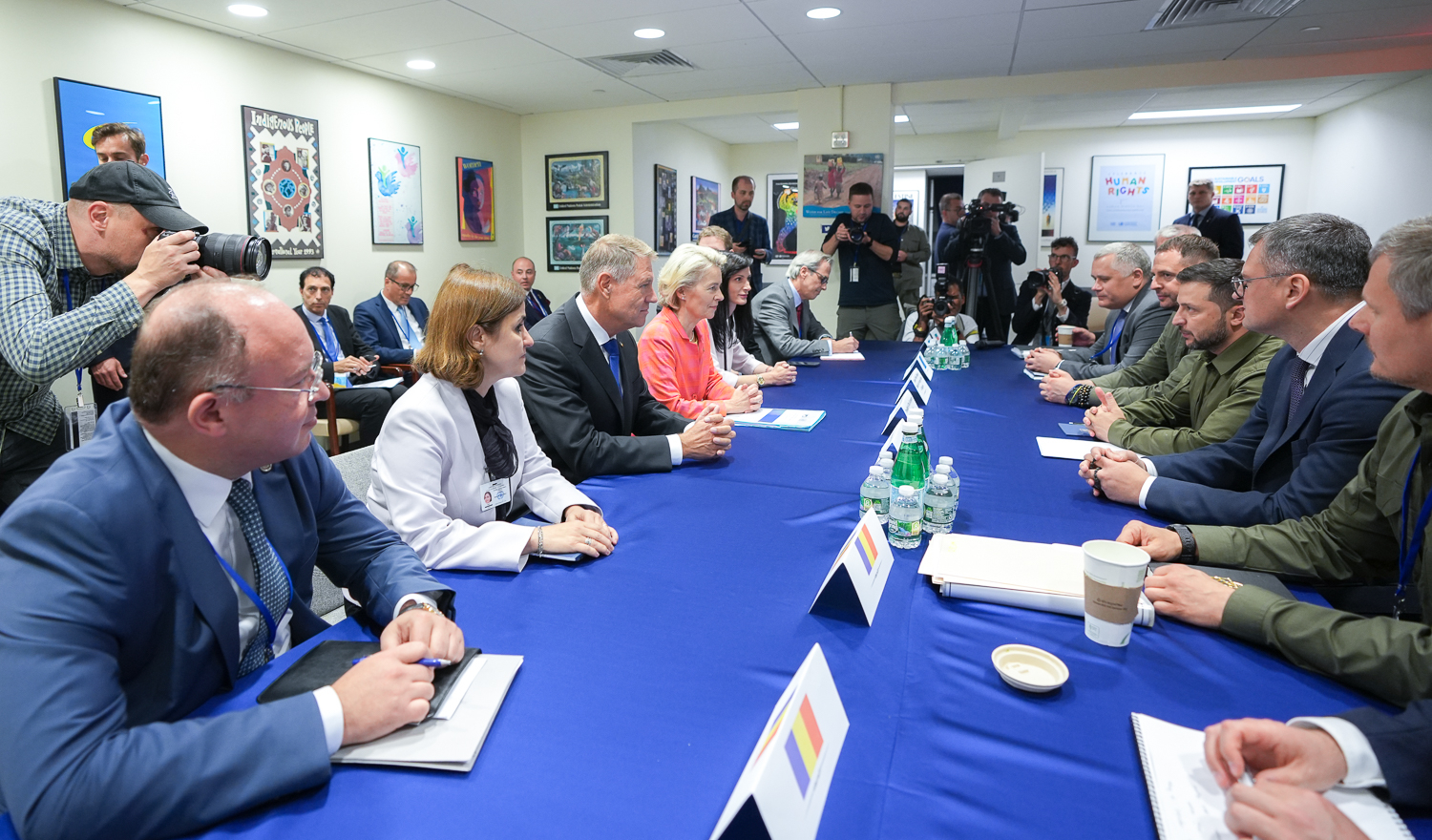 Klaus Iohannis, întâlnire cu președintele ucrainean Volodimir Zelenski la New York