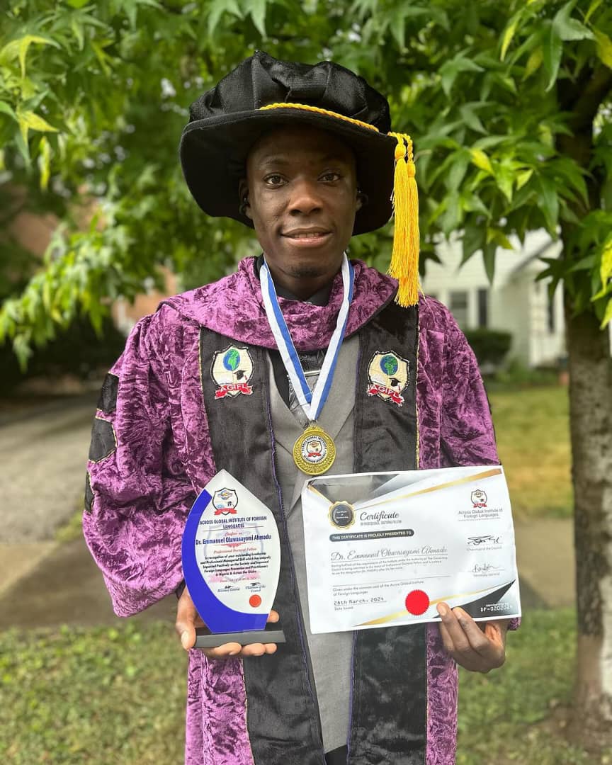 Man who failed WASSCE 17 times awarded with two doctorates in US