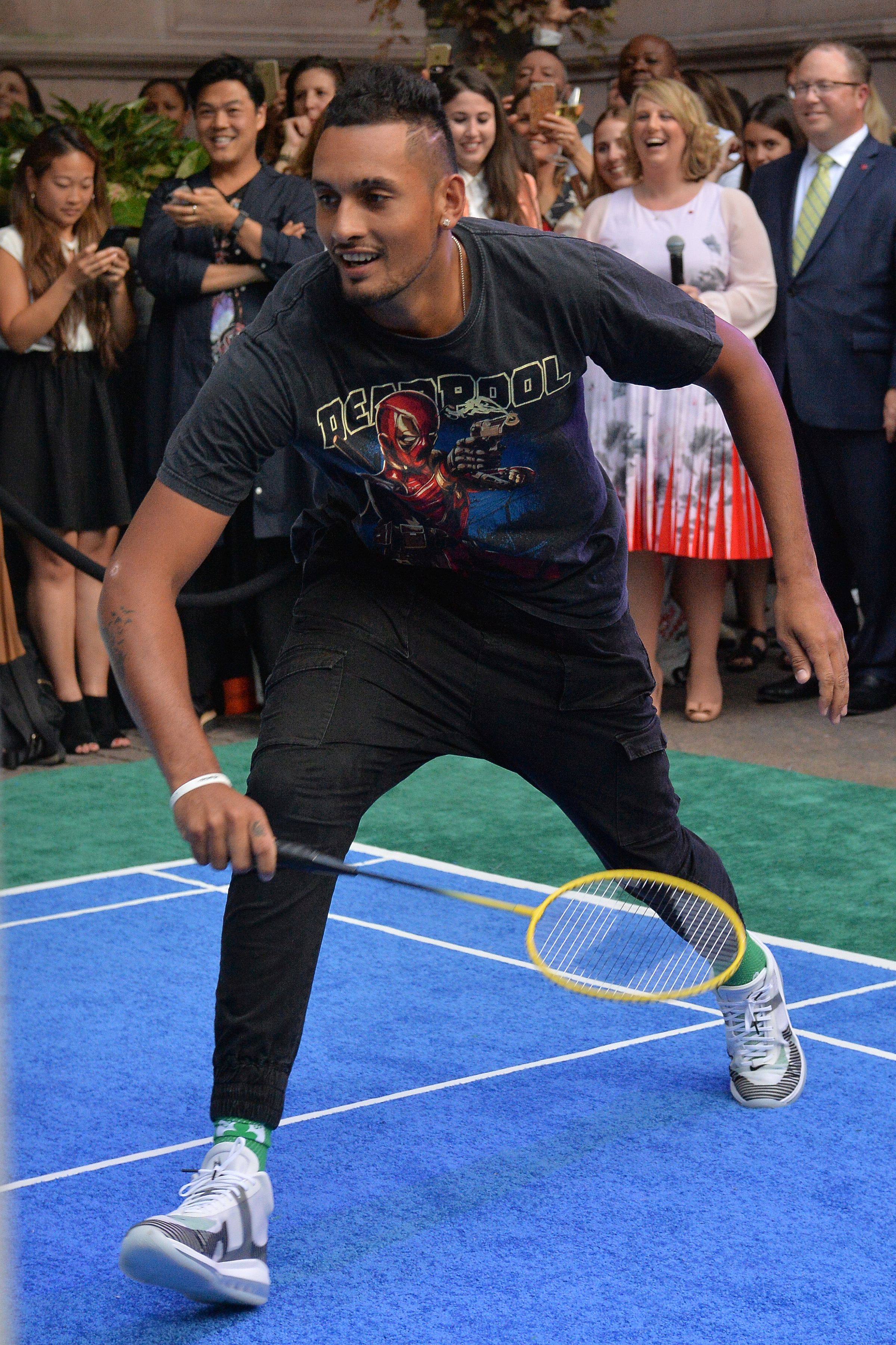 Serena Williams l-a învins pe Nadal într-o partidă de badminton / GALERIE FOTO