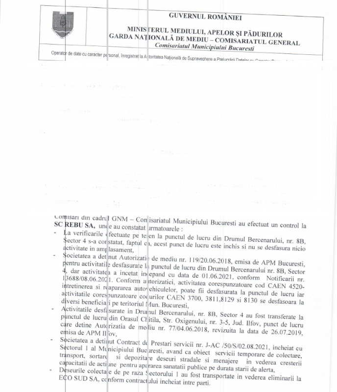 O firmă angajată de Clotilde Armand în starea de alertă nu avea autorizație de funcționare în București