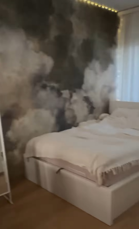 Imagini din casa în care locuiesc Giulia Anghelescu și Vlad Huidu. Au renovat-o de Crăciun: „Am schimbat parchetul în living, am schimbat o baie”