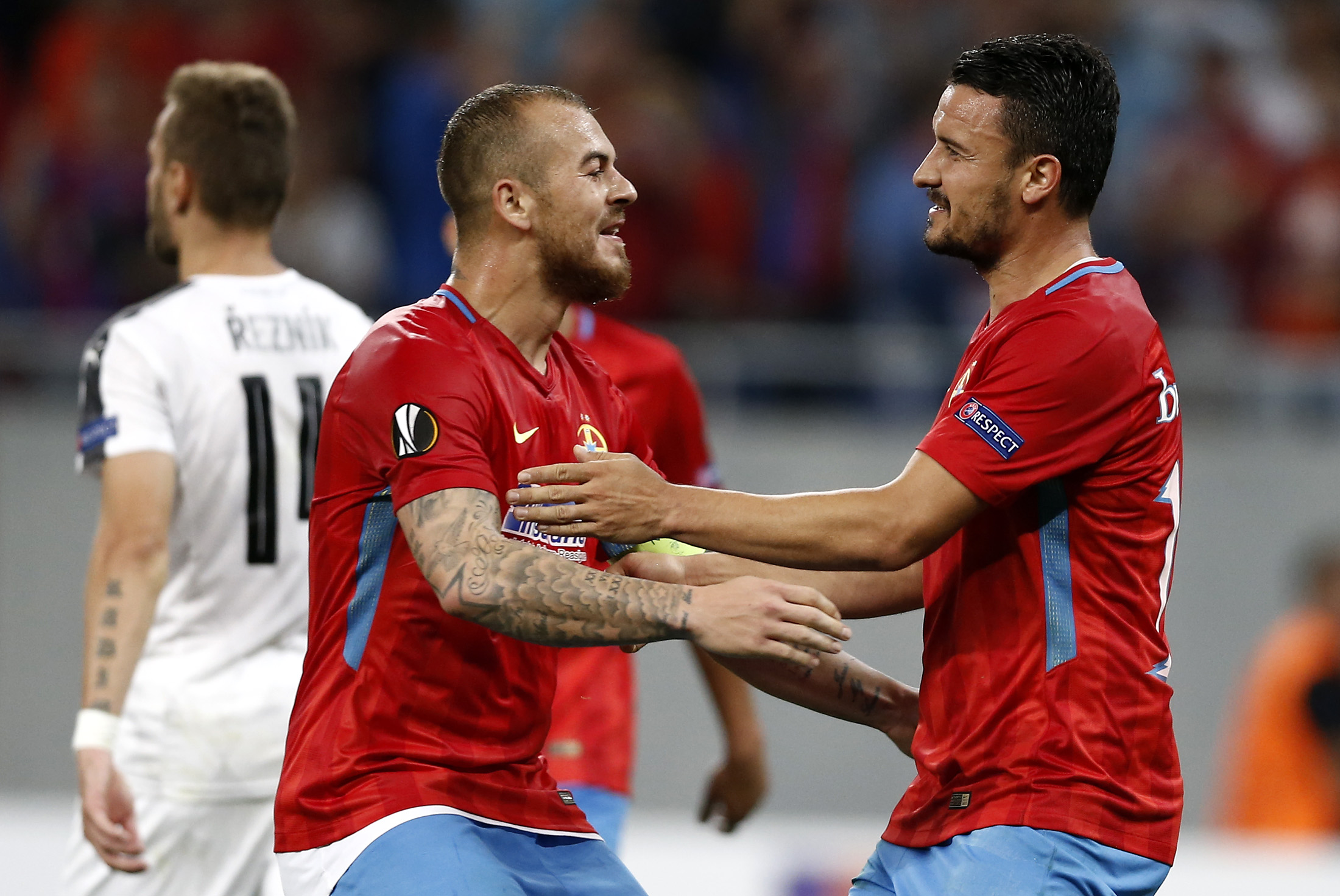 Liga Europa, FCSB - Viktoria Plzen 3-0. Seară glorioasă. Se ridică steaua lui Dică. Dublă de efect pentru Budescu. Trupa lui Becali, liderul Grupei G