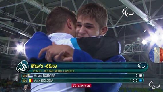 Jocurile Paralimpice. Judoka Alex Bologa a cucerit prima medalie pentru România. Povestea nevăzătorului-minune! Imagini emoționante