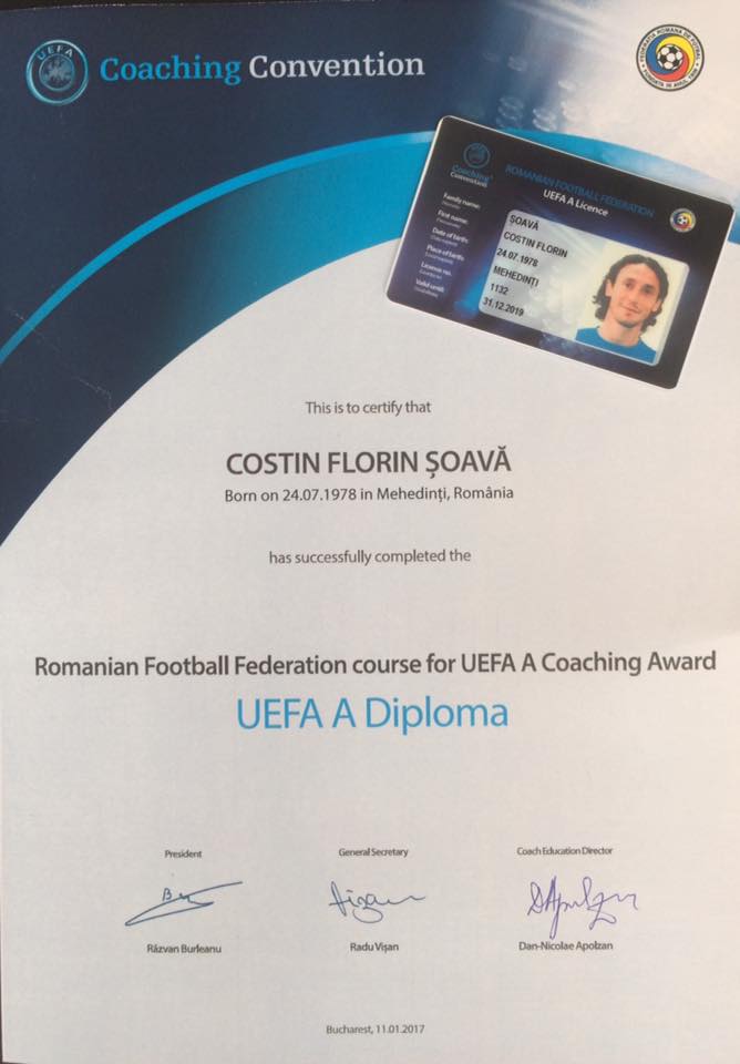 Absolvenții cursului de licență UEFA B+A și-au primit diplomele | GALERIE FOTO&VIDEO
