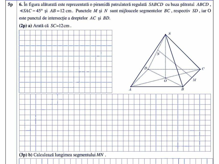 Subiecte matematică - simulare Evaluare Națională 2023. Ce au avut de rezolvat elevii și care au fost baremele