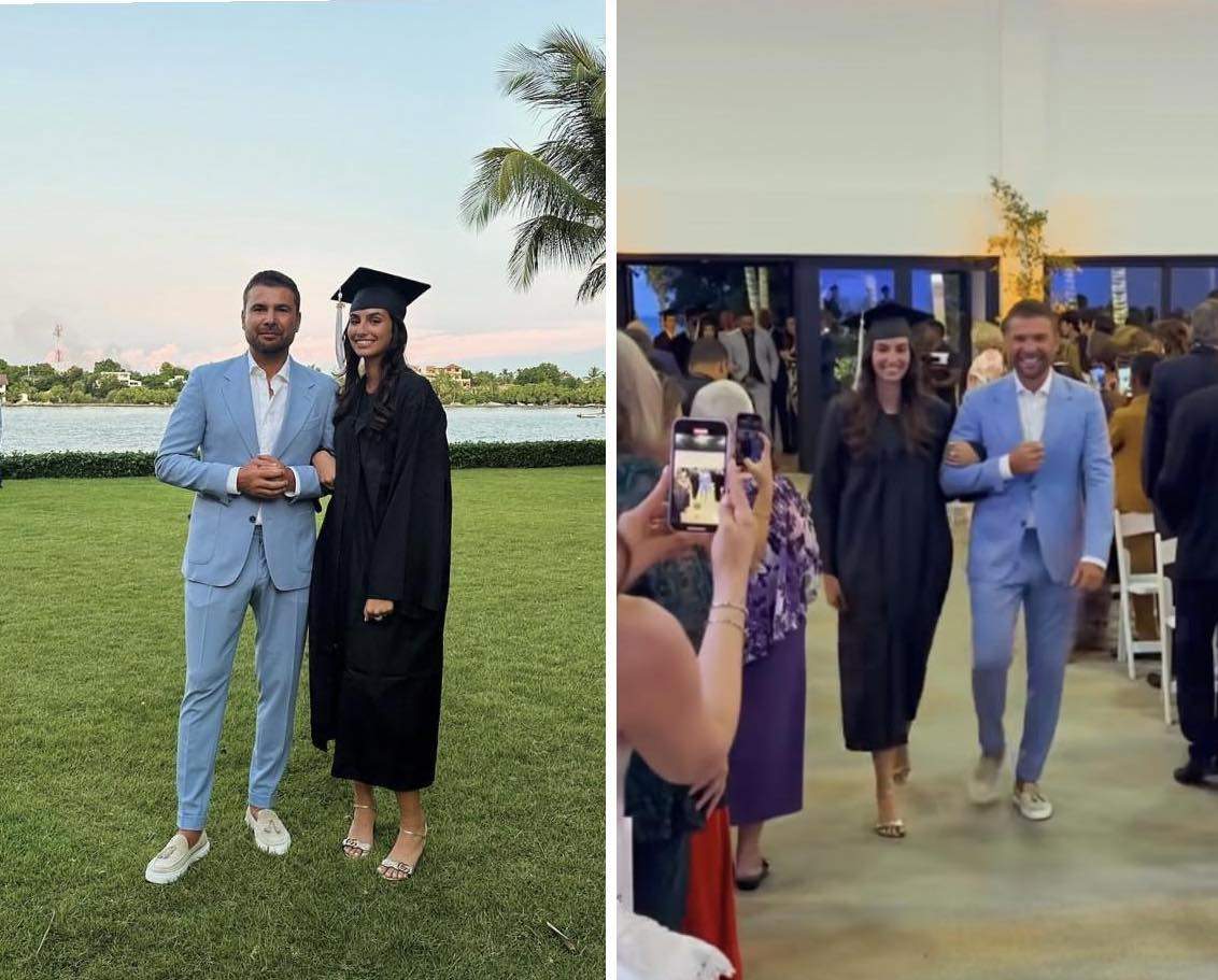 Adriana, fata cea mare a lui Adrian Mutu, a absolvit liceul. Cum a apărut tânăra la brațul fostului fotbalist. „Ridică-te, ține capul sus”