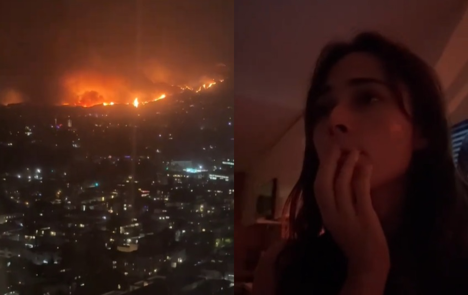 Andra Gogan a filmat de la fereastra apartamentului ei incendiul uriaș din Los Angeles: „Mi-am făcut bagajul”