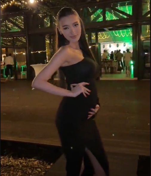 Viviana Sposub și-a arătat burtica, iar fanii au zis că e însărcinată. Explicația iubitei lui George Burcea: „Am mâncat la nuntă”