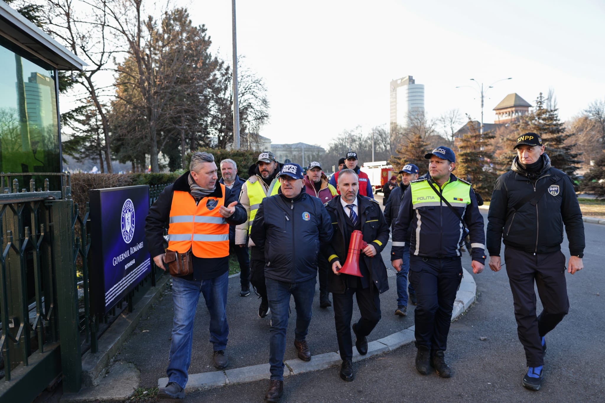 Protest masiv al sindicatelor din Apărare și Ordine Publică în București