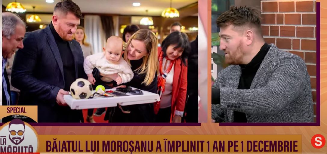 Băiatul lui Cătălin Moroșanu a împlinit 1 an. Ce obiecte a ales Patrick Nicolas de pe tavă la tăierea moțului: „Un copil dă restart la tot, și la viață, și la relație”