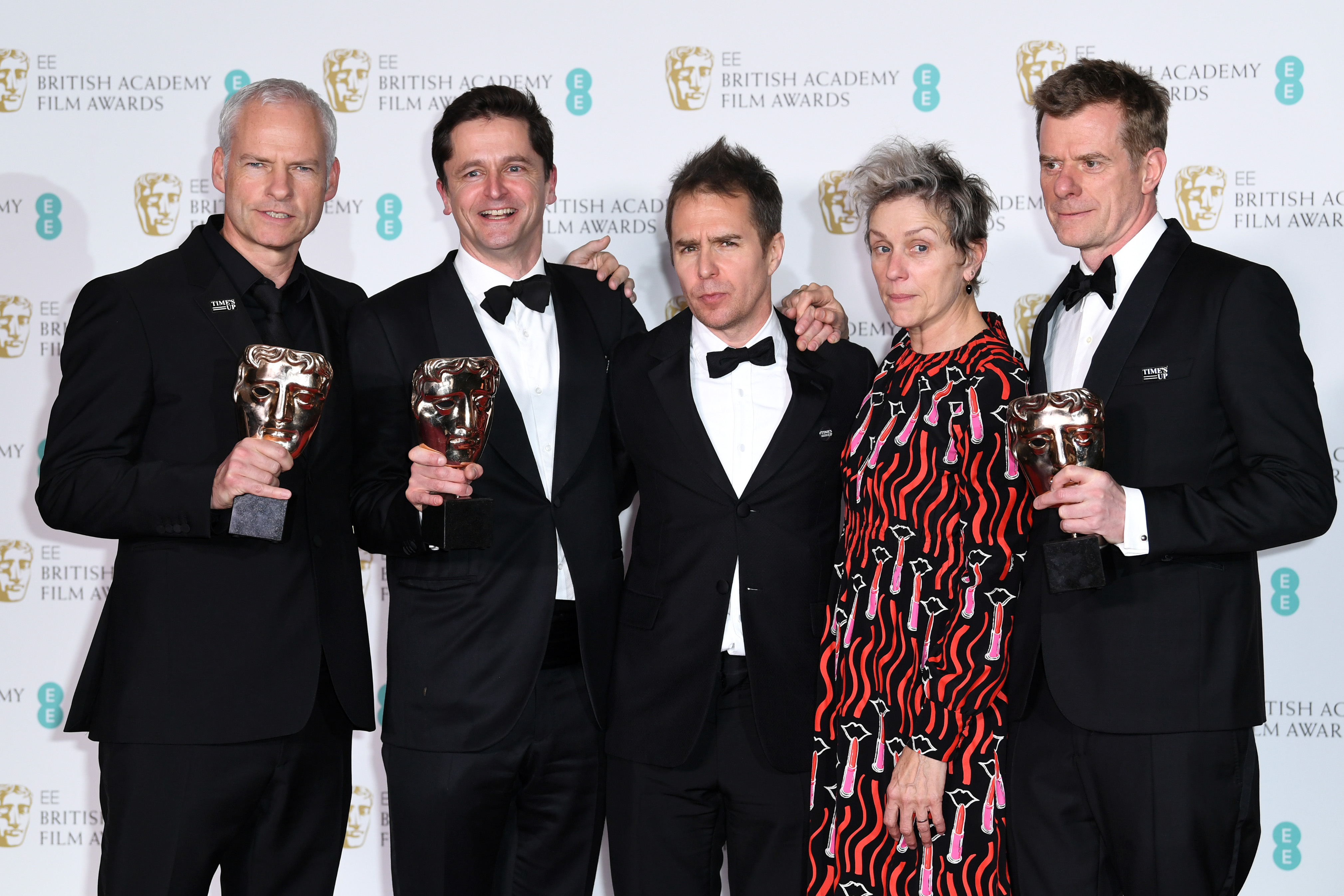 Ținutele actorilor la Premiile BAFTA 2018. Gala a fost dominată de mișcarea ”Time’s Up”