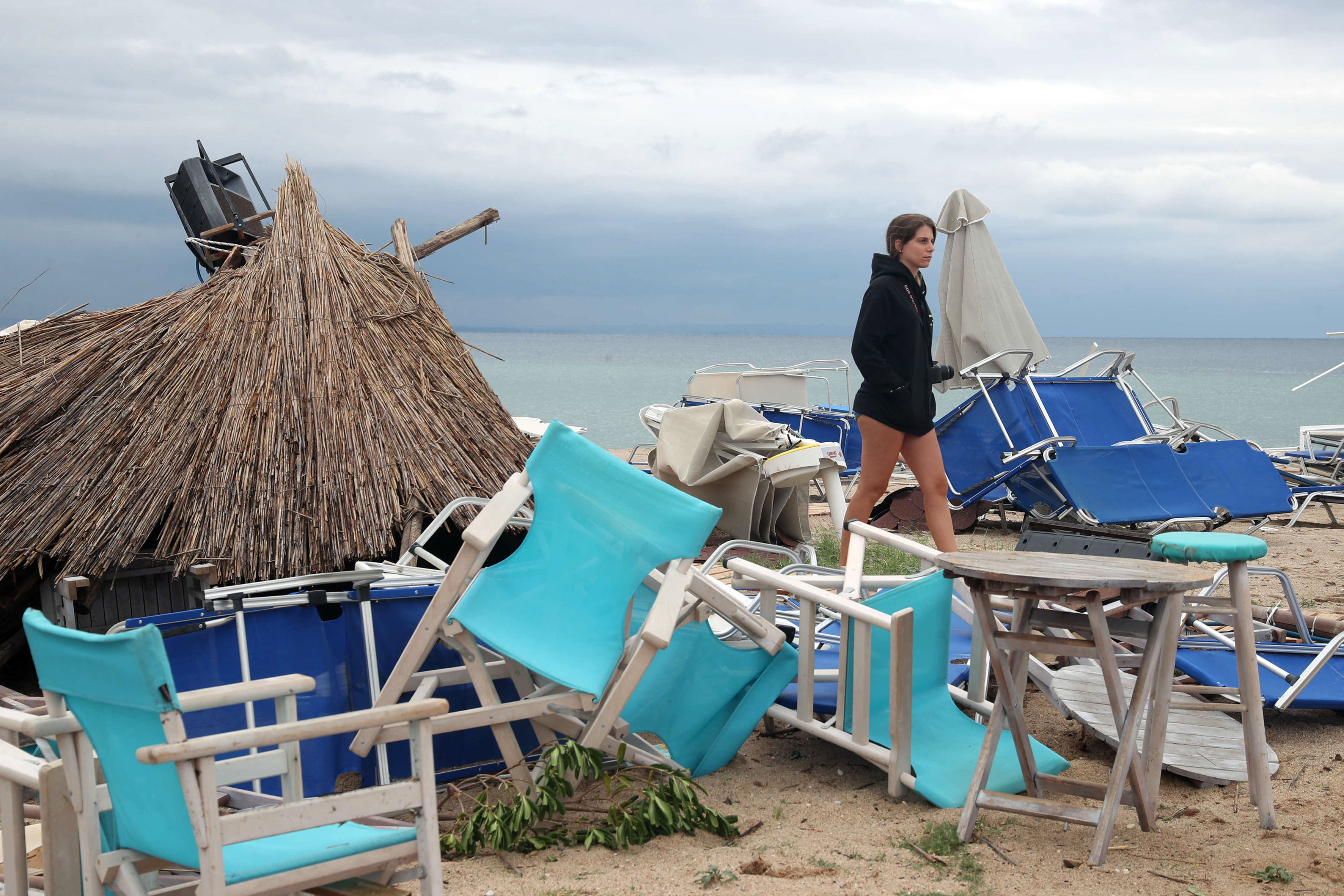 VIDEO / Imagini uluitoare cu furtuna din Halkidiki, soldată cu moartea a șase turiști