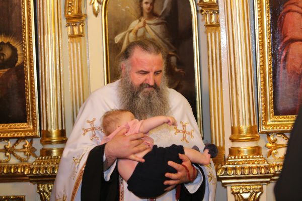 Imagini emoționante de la botezul băiețelului Adelei Popescu
