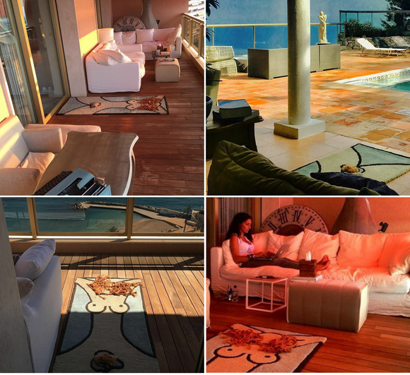 Imagini din casa în care Mihaela Rădulescu locuiește în Monaco. Are rochii în loc de perdele și multe statui cu femei goale