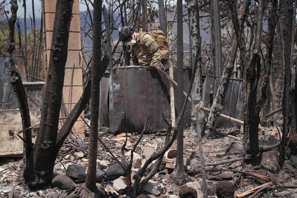 Bilanțul morților în incendiile din Hawaii continuă să crească. Echipajele de căutare mai au de verificat 75% din zona pârjolită