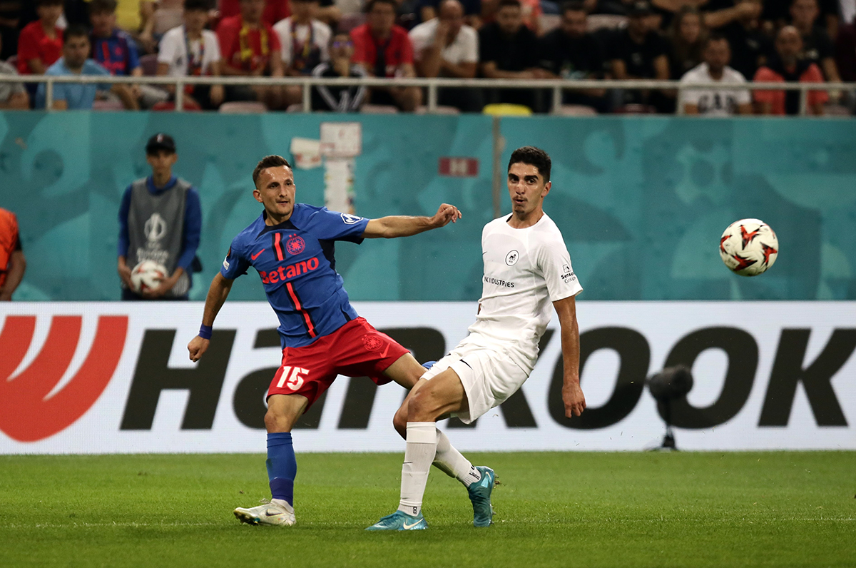 FCSB - Rigas FS 4-1. Principalele imagini de la victoria care i-a dus pe roș-albaștrii pe locul 2 în Europa League | GALERIE FOTO