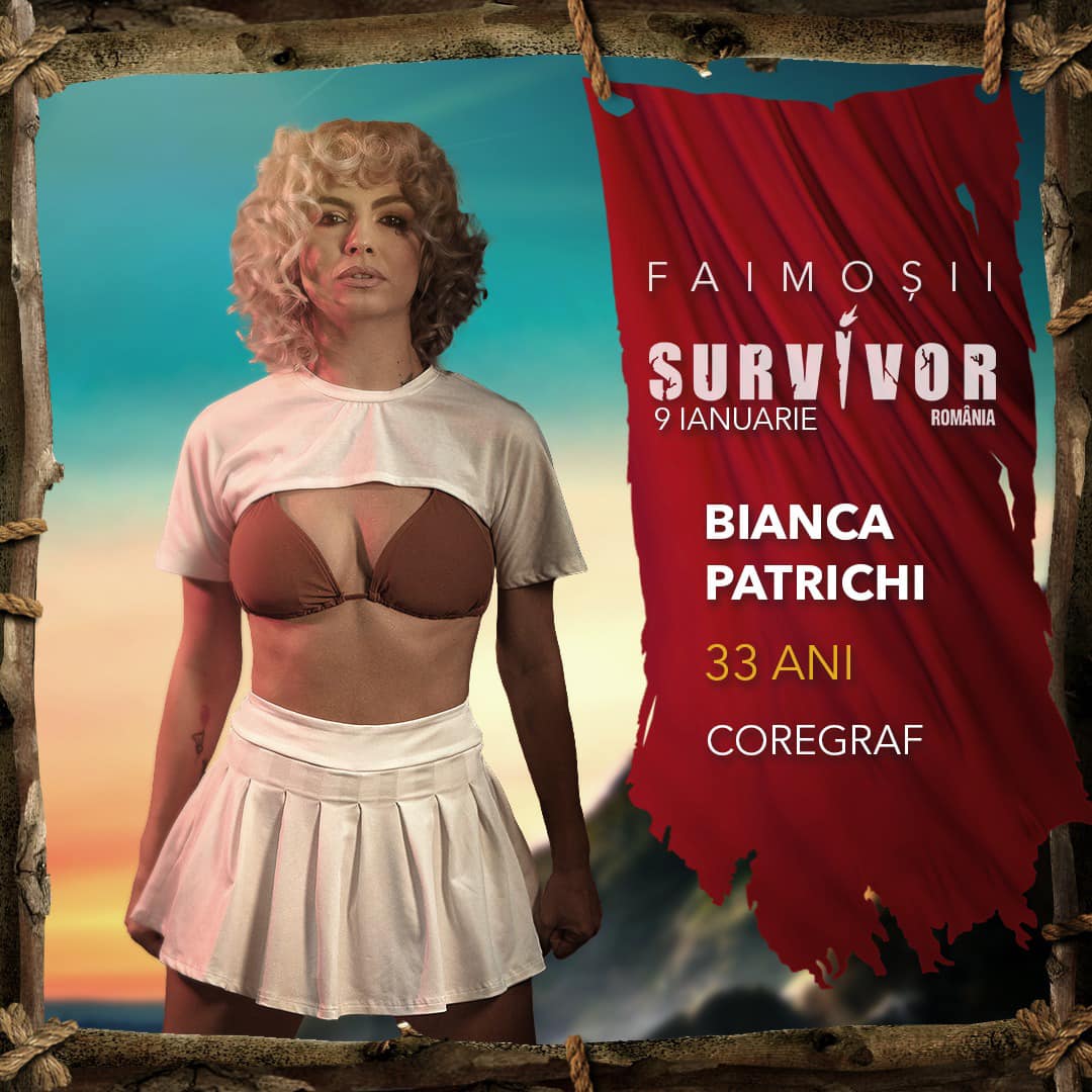 Cine este Bianca Patrichi de la „Survivor România” 2023. Nepoata unui celebru coregraf de la noi face parte din echipa Faimoșilor
