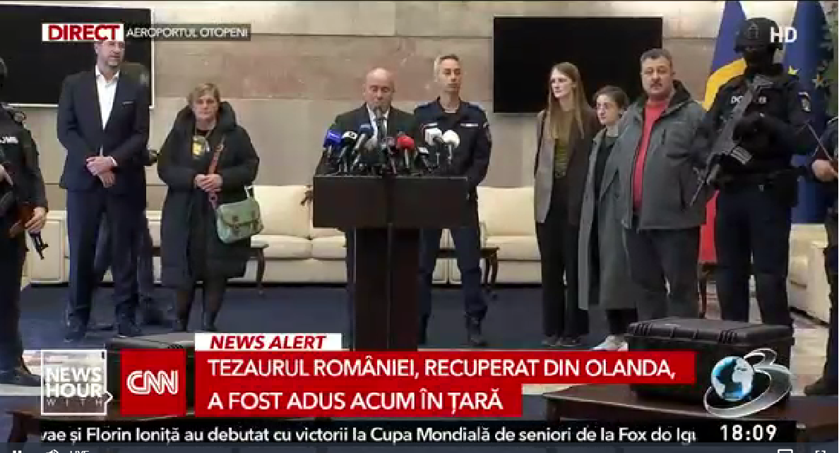 Coiful dacic și brățările de aur au ajuns în țară. Unde au fost duse și când vor putea fi văzute de public