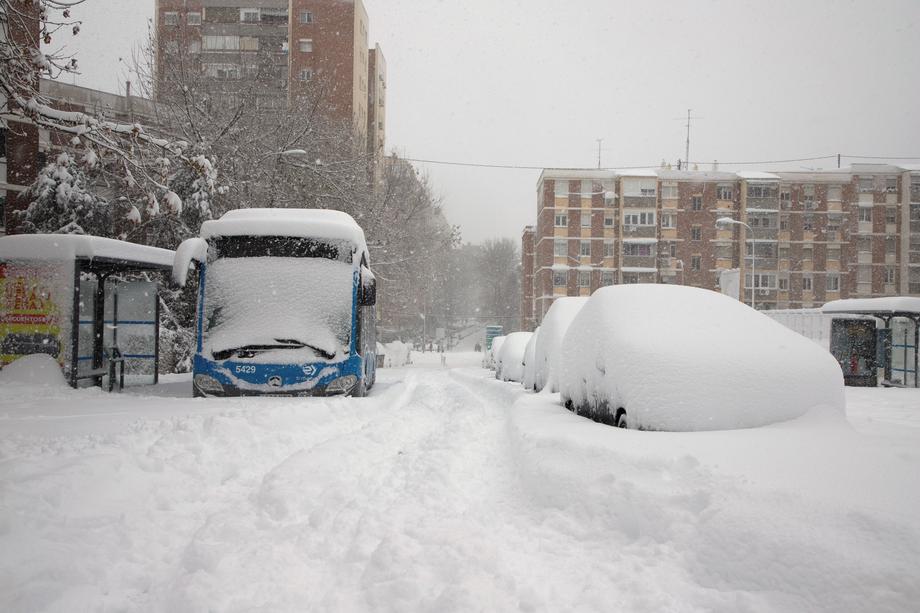 Imagini din Spania, cu „cea mai puternică furtună de zăpadă din ultimii 50 de ani”. Patru oameni și-au pierdut viața