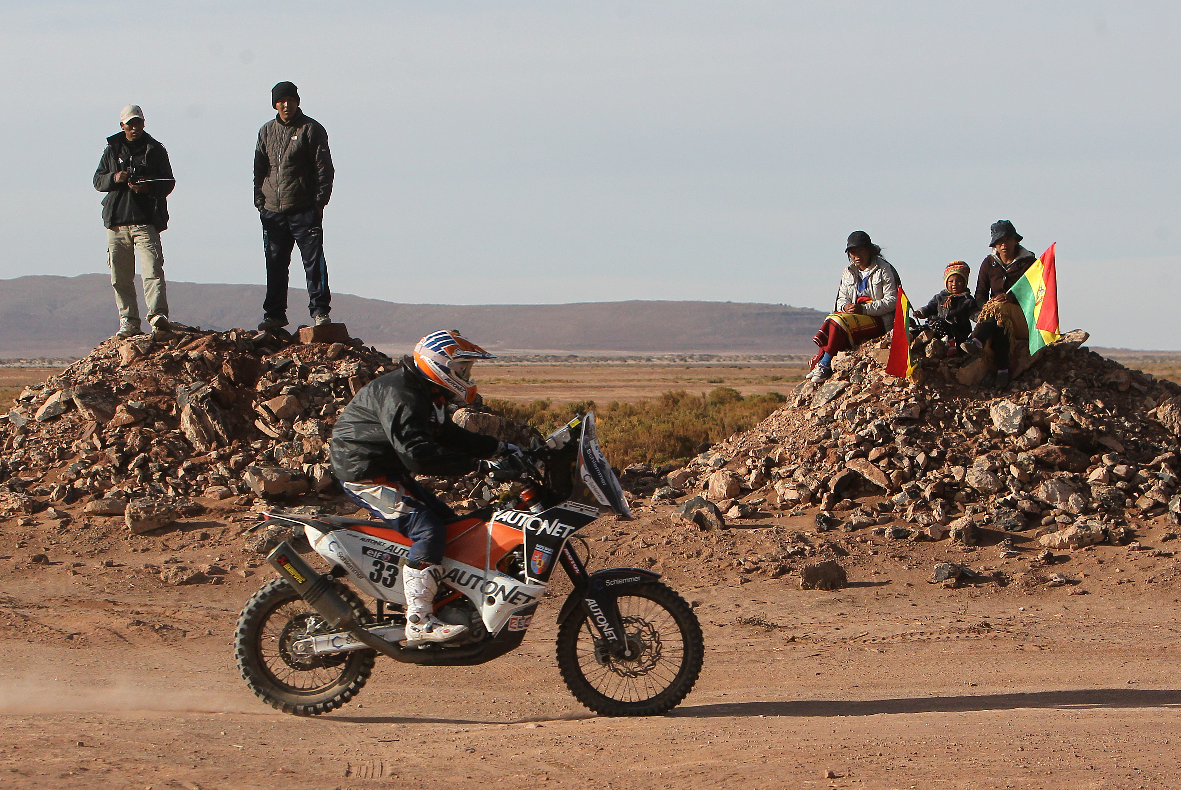 Mani Gyenes, singurul român din Dakar, locul 22 în etapă și pe 14 la general, la clasa moto / FOTO