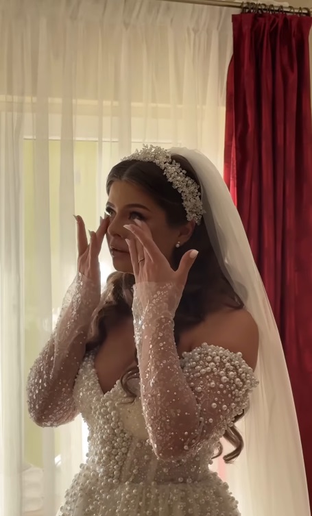 Imagini de la nunta lui Iancu Sterp cu Denisa Coțolan. Cât de emoționată a fost mireasa și cine sunt nașii celor doi