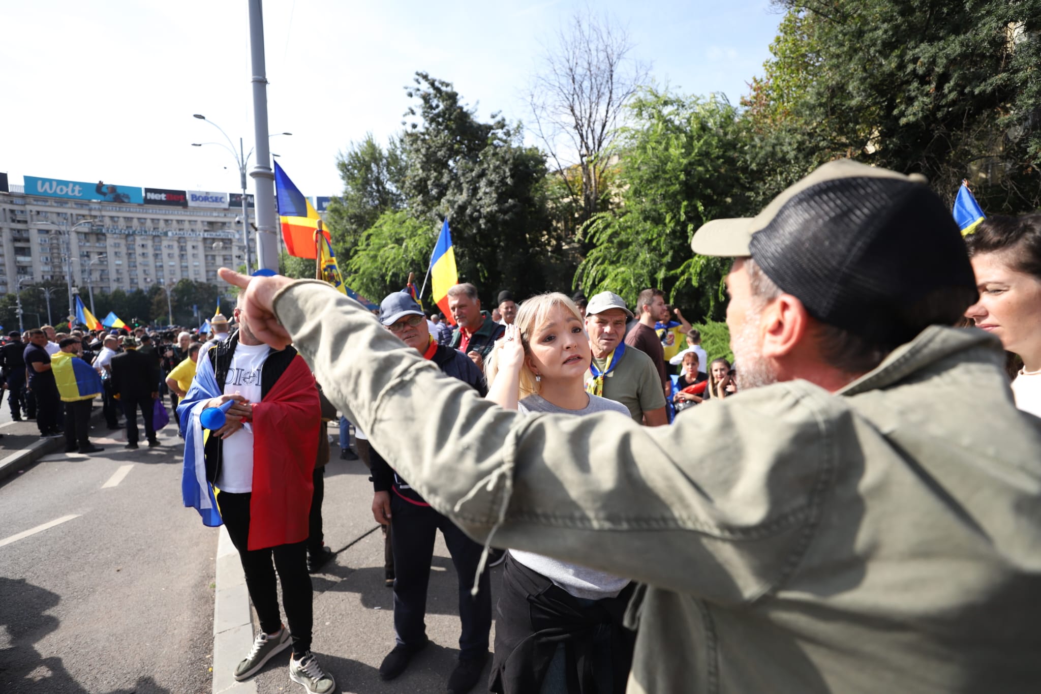 Protestul fermierilor în Piața Victoriei