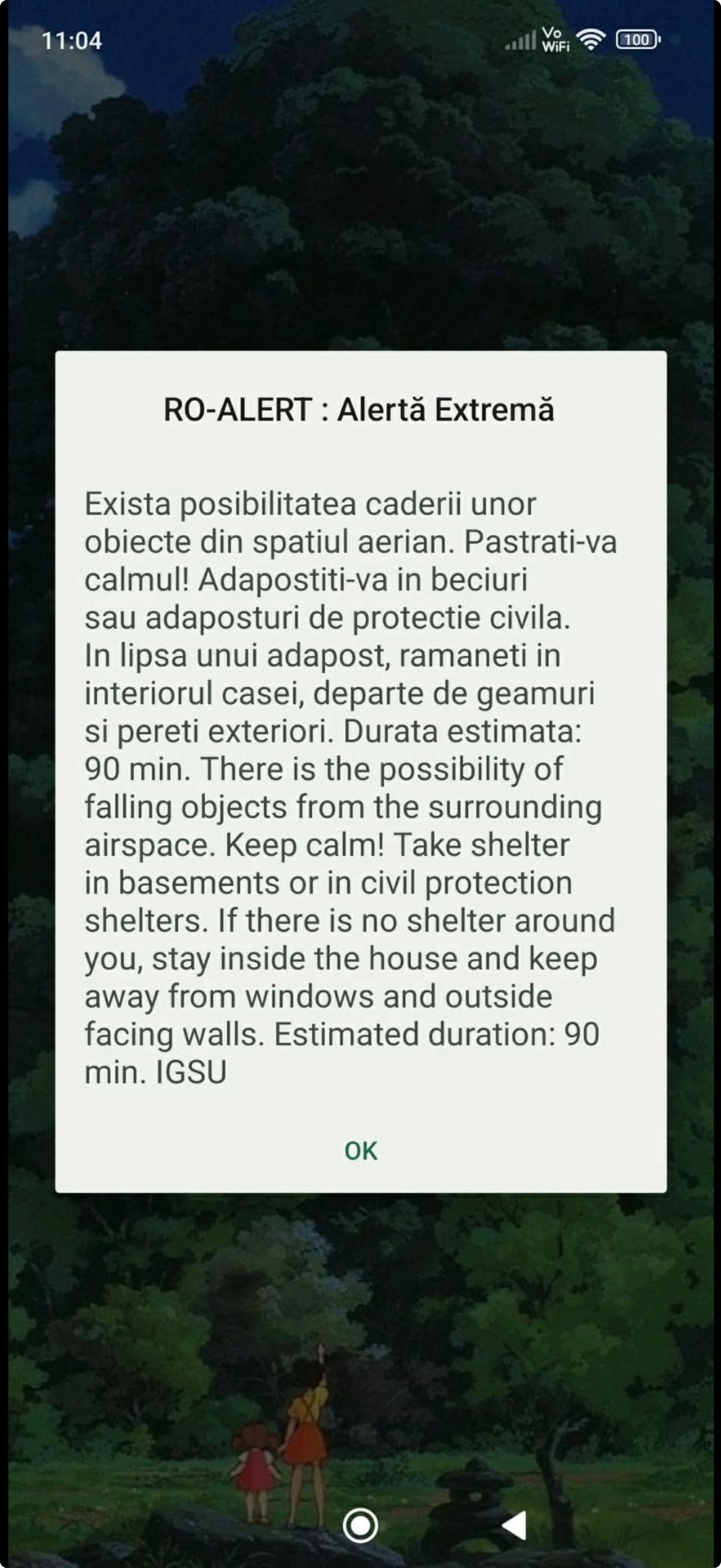 Locuitorii din mai multe județe au primit mesaj Ro-Alert: „Adăpostiți-vă în beciuri”