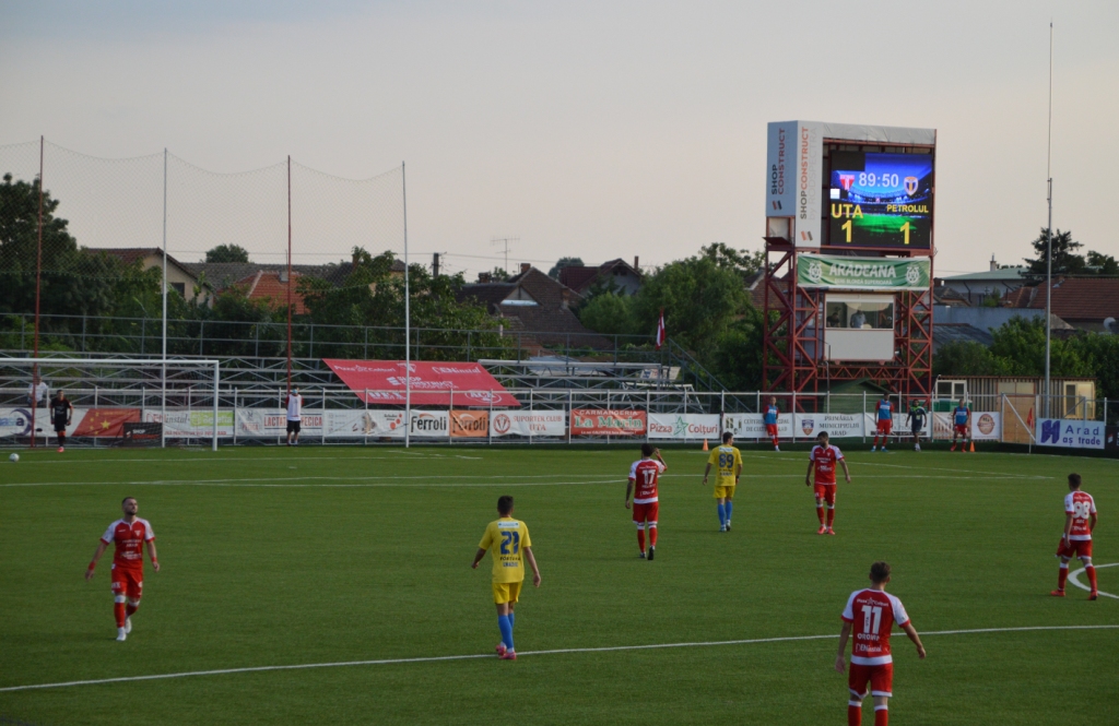 UTA - Petrolul, derby-ul Ligii 2, s-a terminat egal. Se încinge lupta pentru promovare