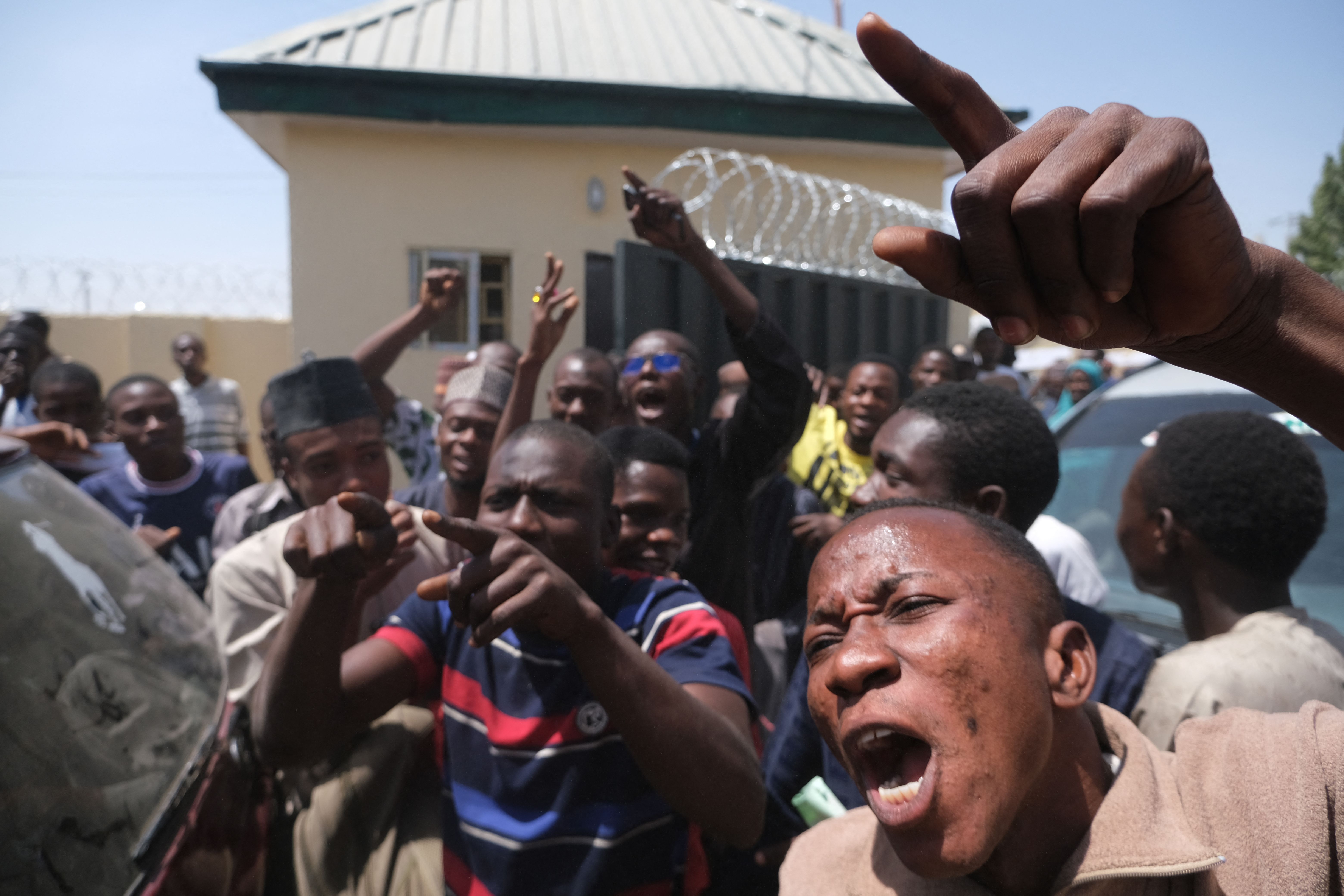 Angry Protesters. [Getty Images]