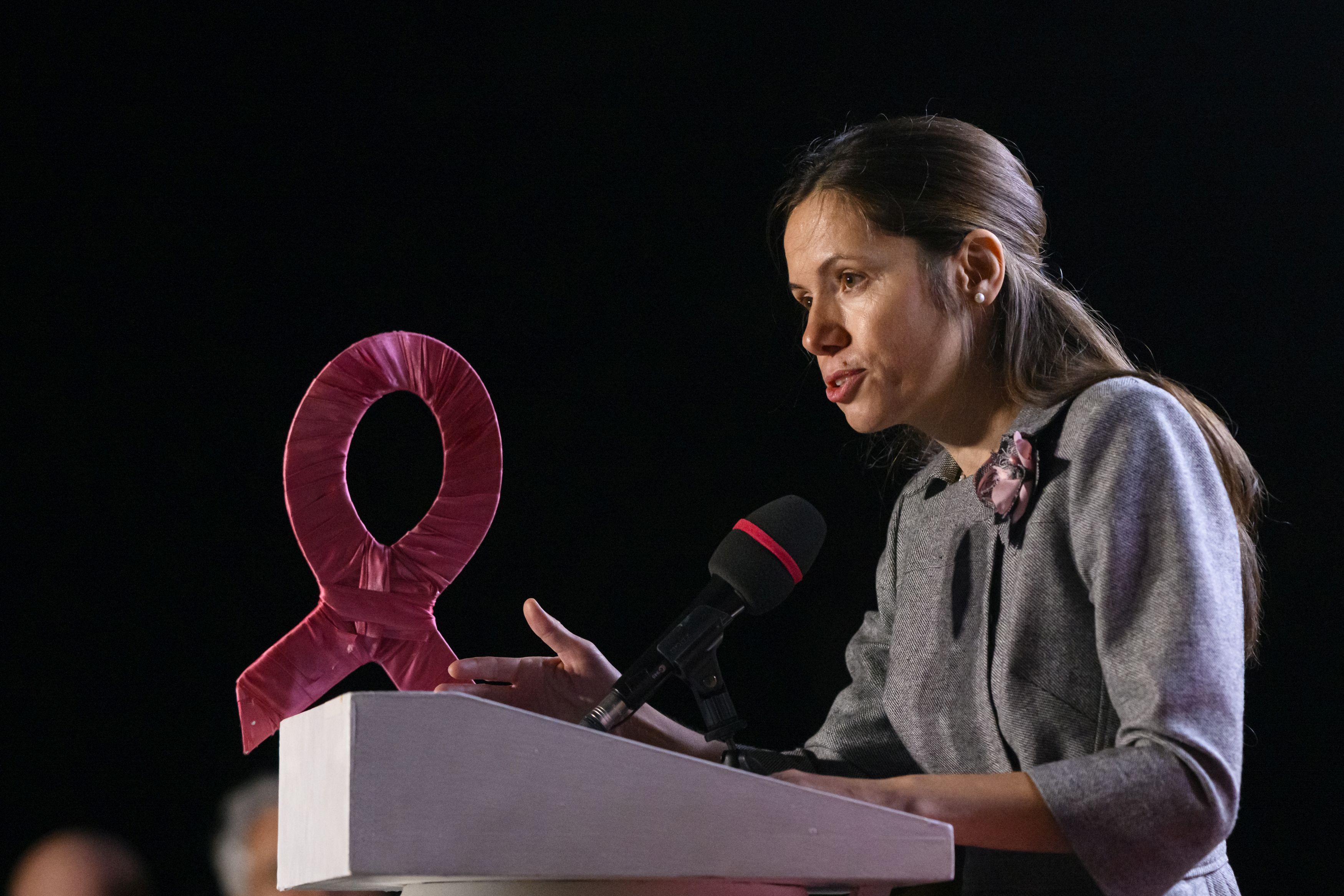 Cum a apărut Mirabela Grădinaru la Kiev, la întâlnirea cu Olena Zelenska. Cât costă rochia purtată de partenera lui Nicușor Dan