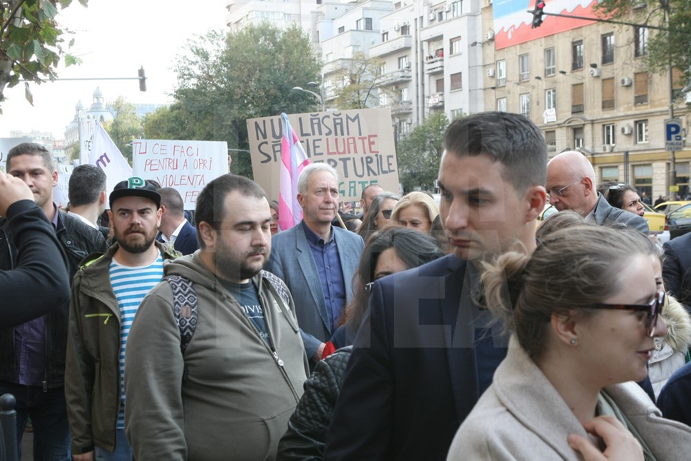 GALERIE FOTO/ Marş împotriva violenţei domestice, în Bucureşti: "Împreună pentru siguranţa femeilor"