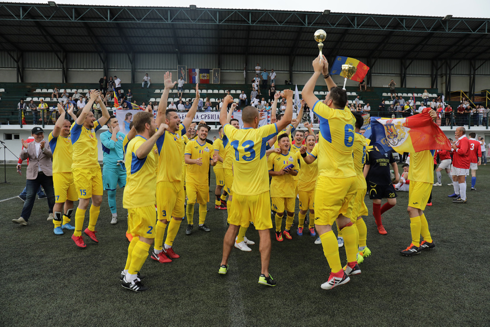Serbia Regală - România Regală 0-3, meci de gală. S-a jucat la Belgrad, acolo unde a avut loc, acum 96 de ani, primul meci internaţional al tricolorilor