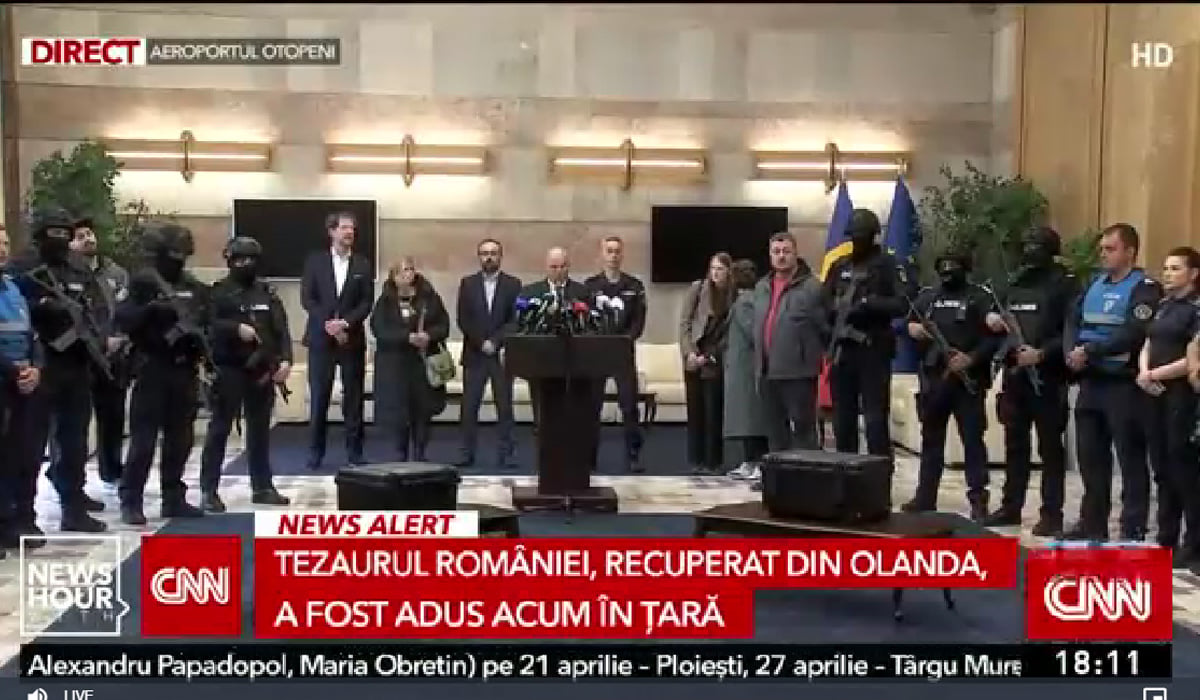 Coiful dacic și brățările de aur au ajuns în țară. Unde au fost duse și când vor putea fi văzute de public