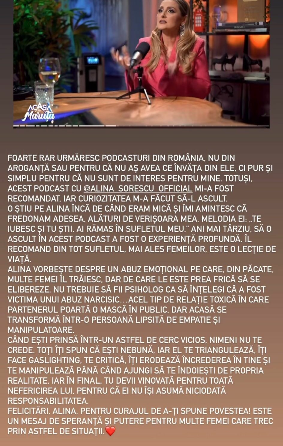 Cristina Ich a vorbit despre calvarul trăit de Alina Sorescu lângă Alexandru Ciucu: „Nu își asumă niciodată resposabilitatea”