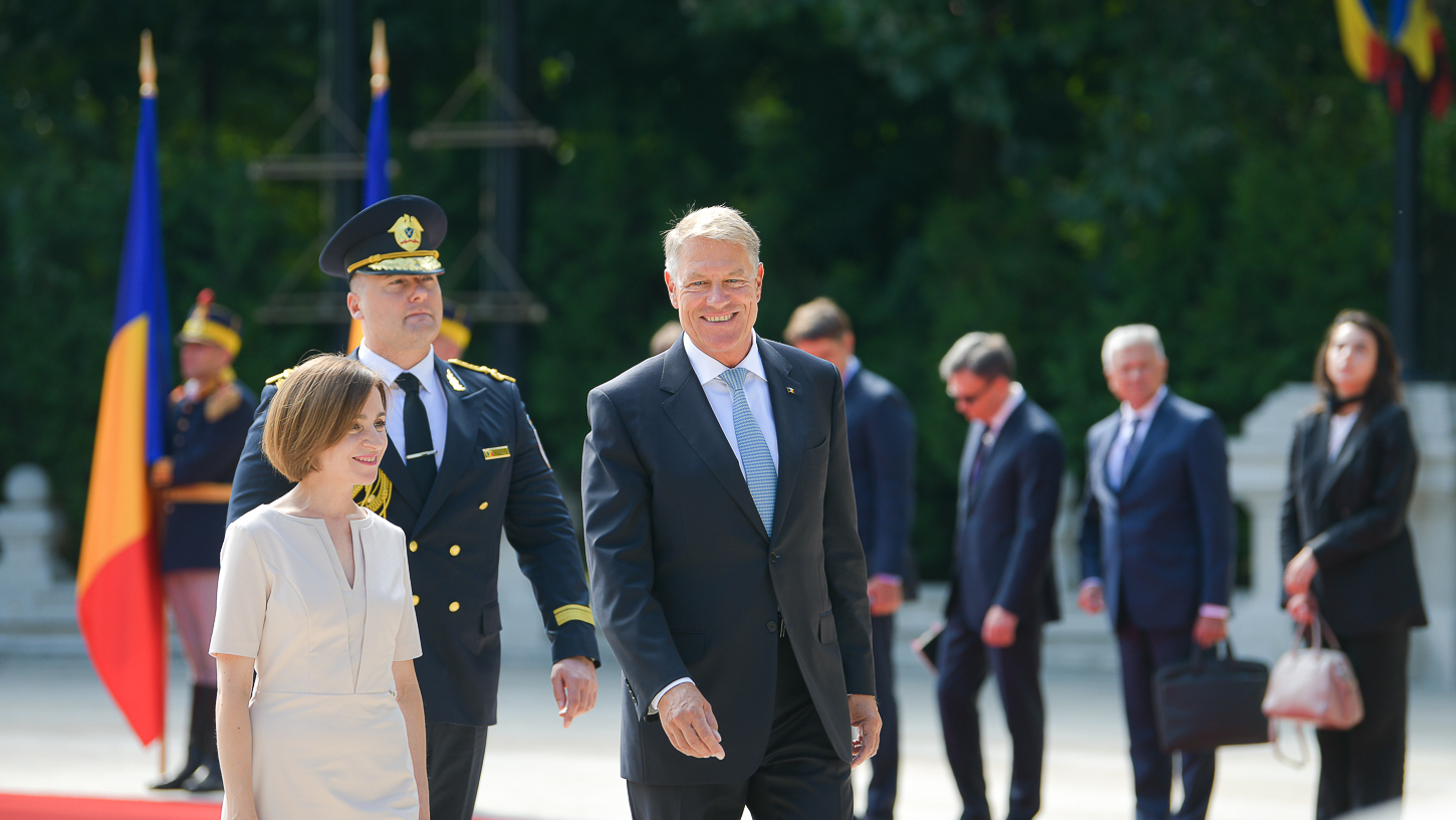 Klaus Iohannis a primit-o pe Maia Sandu la Cotroceni: „Nu vom abandona Republica Moldova”